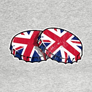 Union Jack Beer Bottle Caps T-Shirt